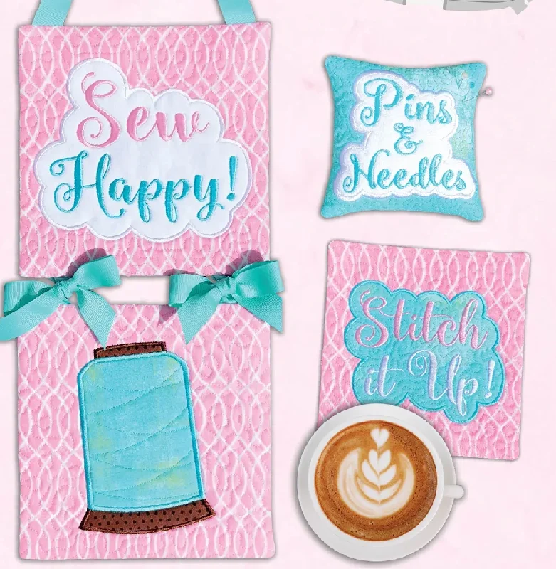 Round Pillows for Boho-Style InteriorsSew Happy Quilt Block Projects Design Card
