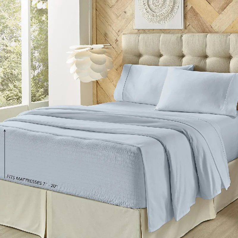 Linen - Cotton Blend Sheets for a Natural and Versatile OptionRoyal Court Royal Fit Coolmax Sheet Set