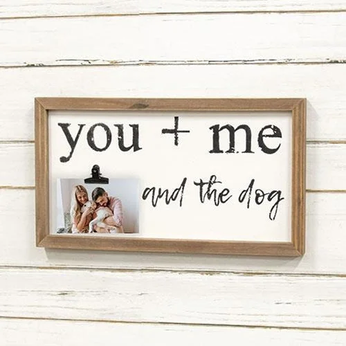 Floral - printed bed skirts for a feminine touchYou + Me and the Dog Framed Sign w/Photo Clip Floral - printed bed skirts for a feminine touchYou + Me and the Dog Framed Sign w/Photo Clip