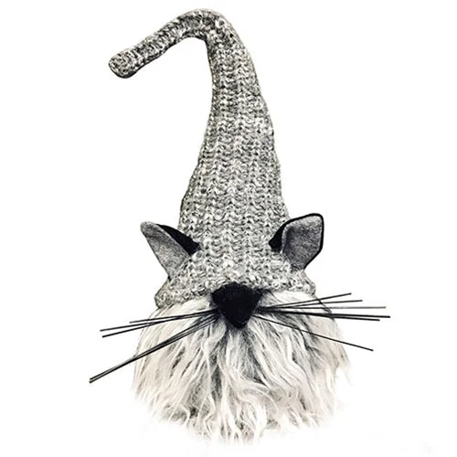 Bed skirts in bold colors for a statement - making lookPlush Gray Furry Cat Gnome