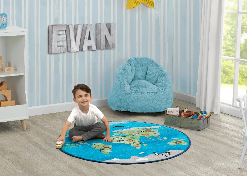 Bamboo - charcoal infused mattresses for odor absorptionWorld Map Round Area Rug for Kids, 39-Inch