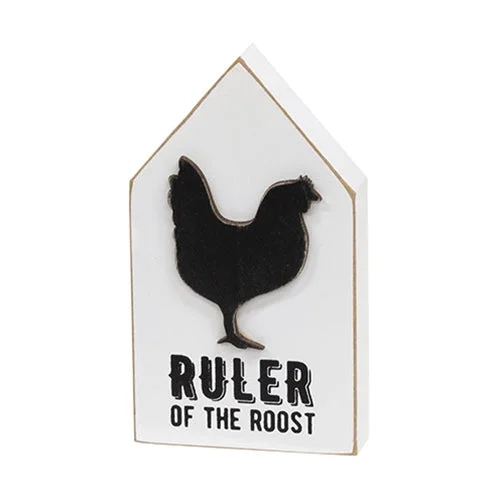 Polyester bed skirts for easy care and durabilityRuler of the Roost Wooden Block Sitter
