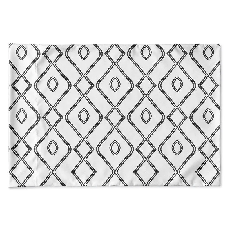 Silk Pillows for Smooth Skin and HairMODERN OGEE BLACK AND WHITE Pillow Case By Kavka Designs