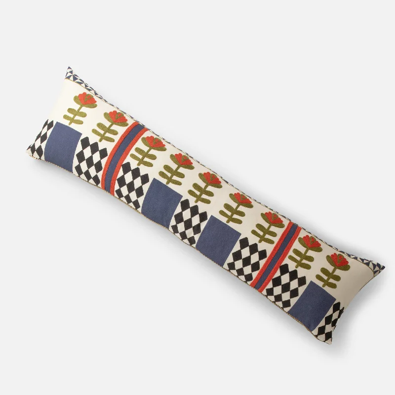 Plush Pillows for a Cozy BedSchoolhouse x Rachel Murray Flower-Bed Bolster Pillow