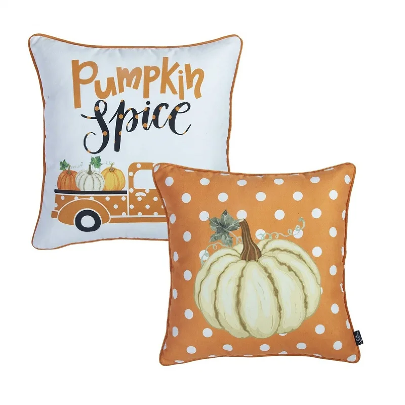 Hypoallergenic Pillows for Allergy SufferersDecorative Fall Thanksgiving Throw Pillow Cover Set of 2 18" x 18" Hypoallergenic Pillows for Allergy SufferersDecorative Fall Thanksgiving Throw Pillow Cover Set of 2 18" x 18"