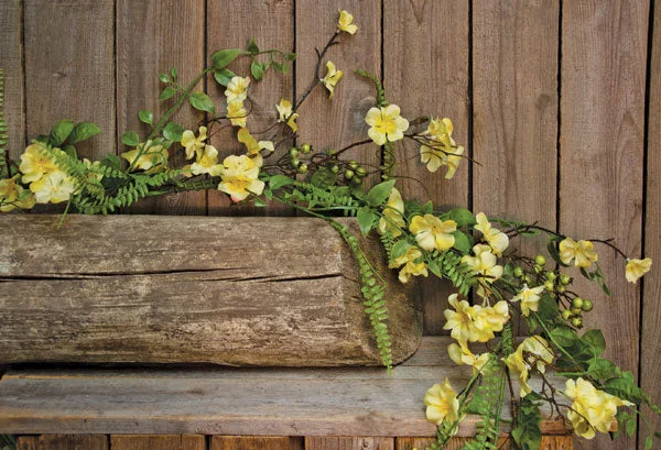 Bed skirts with a herringbone pattern for a sophisticated lookClover Blossom Garland