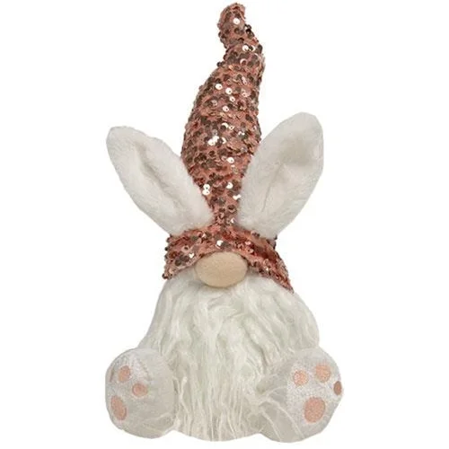Bed skirts with a eco - friendly materialPink Sequin Bunny Gnome