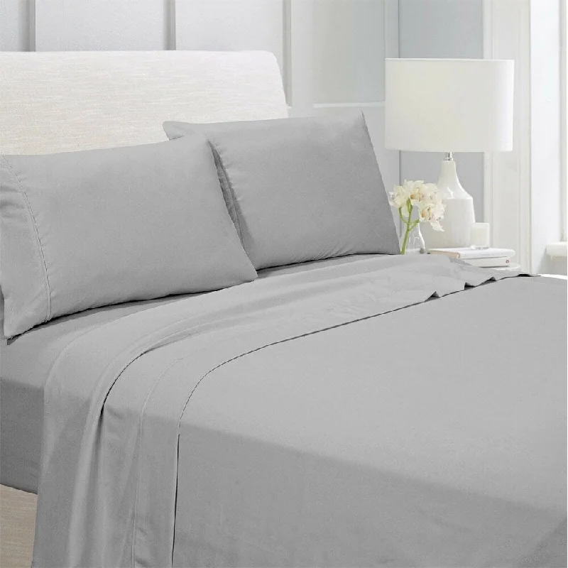 Hypoallergenic Silk Sheets for Sensitive SleepersEgyptian Comfort 1800 Count 4 Piece Bed Sheet Set Twin Grey