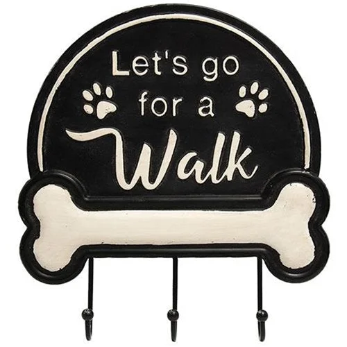Bed skirts with a lace trim for a romantic touchLet's Go For A Walk Wall Hook Sign