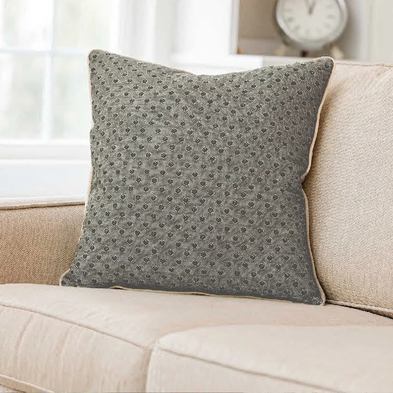 Orthopedic Pillows for Back Pain ReliefPIN POINT GREEN Cotton Woven Pillow By Kavka Designs