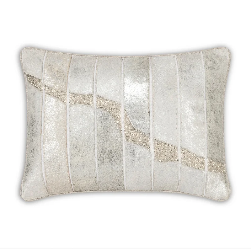 Travel Pillows for Long JourneysAkai Silver Hide Lumbar Pillow