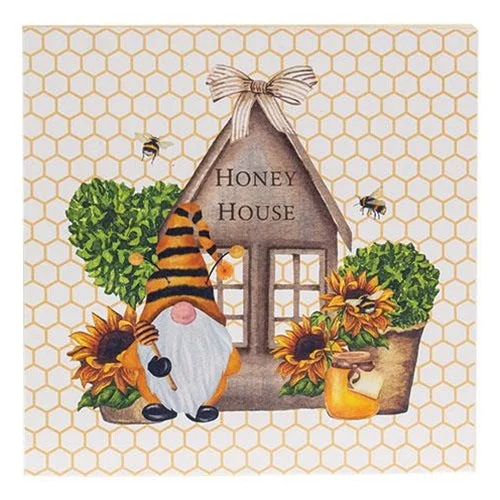 Polyester bed skirts for easy care and durabilityHoney House Bee Gnome Square Block