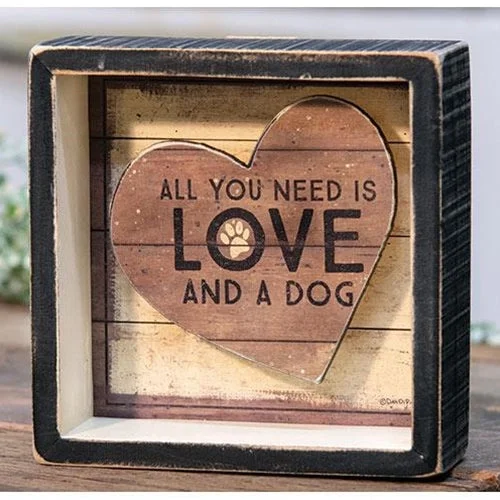 Bed skirts with a shabby - chic styleLove and a Dog Shadowbox
