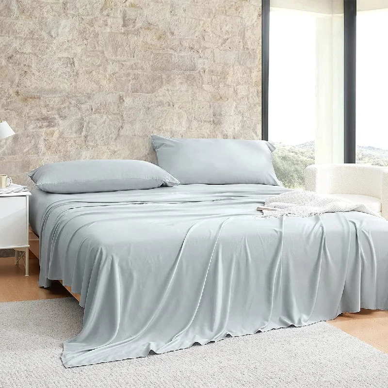 Twin - Size Sheet Sets with a Pillow ProtectorSnorze® Cloud Sheet Set - Coma Inducer® Ultra Cozy - Glacier Gray