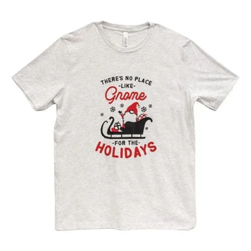 Bed skirts with a shabby - chic styleNo Place Like Gnome T-Shirt Ash Large