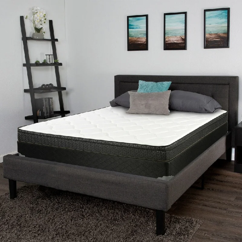 Latex mattresses with natural bounce and breathabilityBrenna White and Black 9.25" Queen Mattress