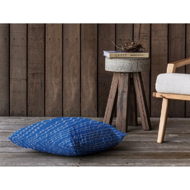 Hypoallergenic Pillows for Allergy SufferersBERBER STRIPE COBALT Floor Pillow By Kavka Designs Hypoallergenic Pillows for Allergy SufferersBERBER STRIPE COBALT Floor Pillow By Kavka Designs