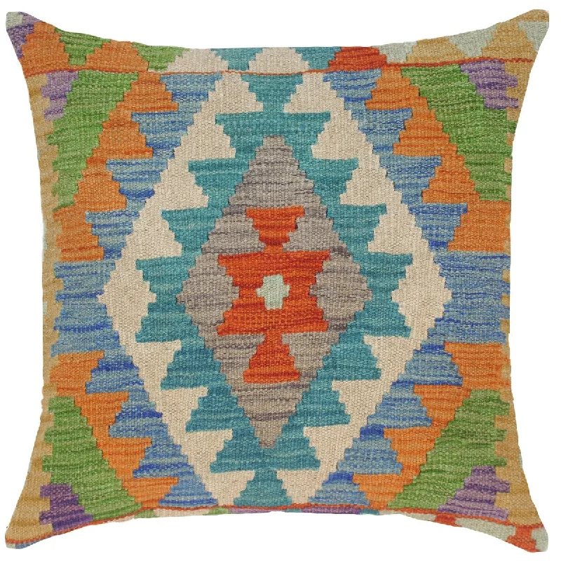 Firm Pillows for Side SleepersBoho Chic Johnie Hand-Woven Turkish Kilim Throw Pillow