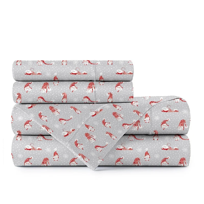 Moisture - Wicking Cotton Sheets for a Dry and Comfortable SleepPortland Place Cotton Percale Printed Easy Fit Sheet Set