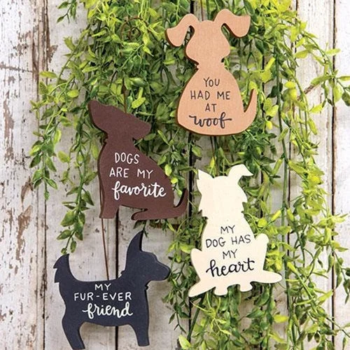 Bed skirts with a country - style pattern4/Set My Dog is My Favorite Wooden Ornaments