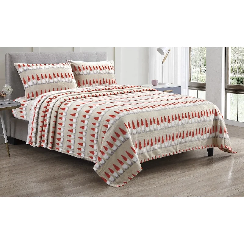 Fitted Sheets with Reinforced Corners for Long - Lasting UseGnome Santa Wrinkle Resistant Ultra Soft Premium All Season Bed Sheet Set King