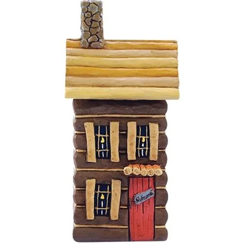 Bed skirts with a Christmas - themed patternResin Log Cabin