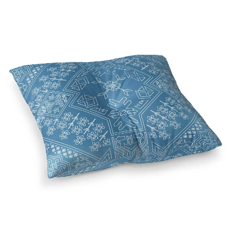 Silk Pillows for Smooth Skin and HairBAYBAR BLUE Floor Pillow By Kavka Designs