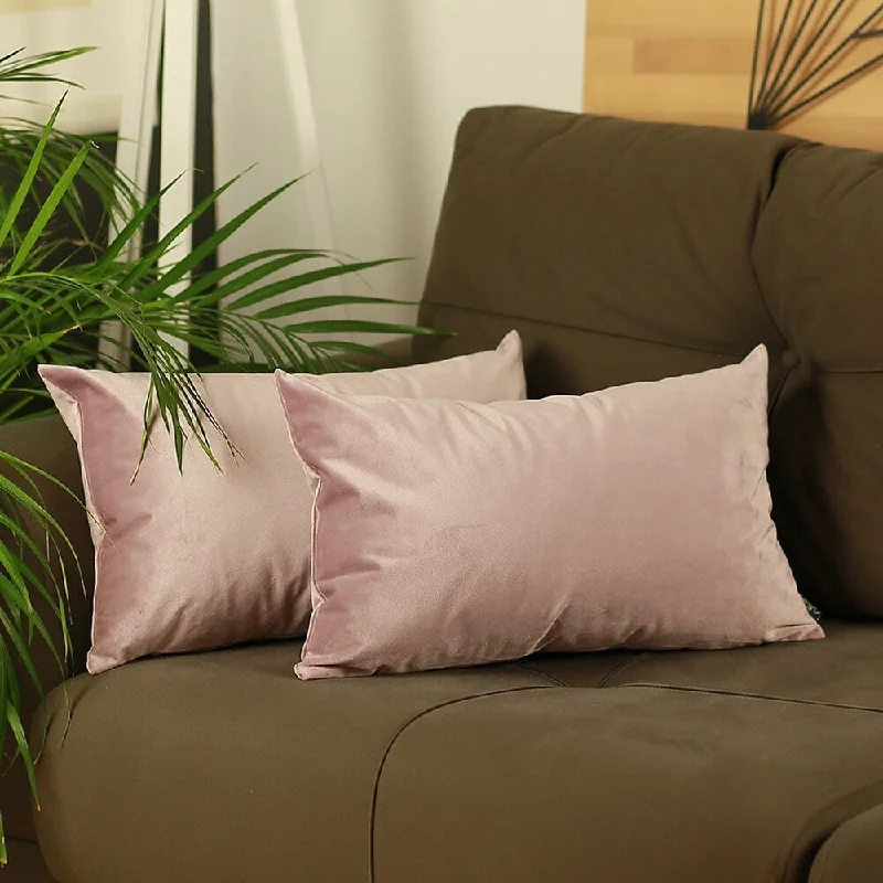 Feather Pillows for a Luxurious SleepSilver Orchid Pickford Velvet Blush Pink Throw Pillow Cover