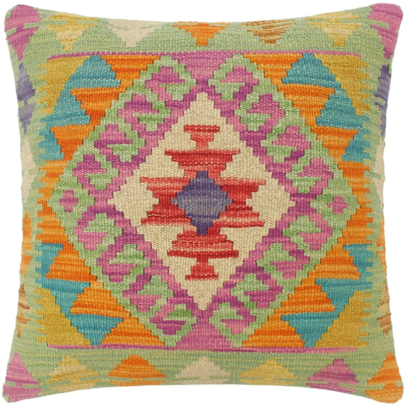 Down Alternative Pillows for Ethical ChoicesBohemian Turkish Hyde Hand Woven Kilim Pillow