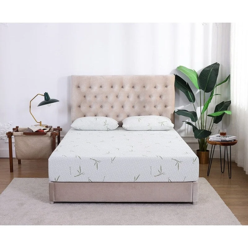 Latex mattresses with natural bounce and breathabilityNovel Design 8 Inch Memory Foam Mattress, Bamboo Cover, Breathable Bed mattresses Removable Fabric Cover
