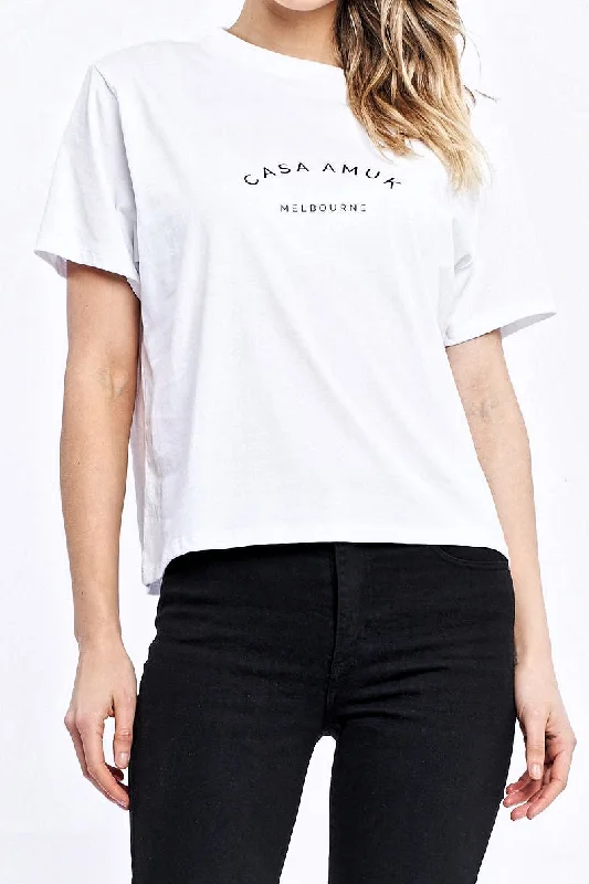 Casa Amuk WOMENS HERITAGE LOGO TEE - WHITE